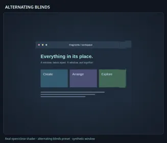 Alternating Blinds