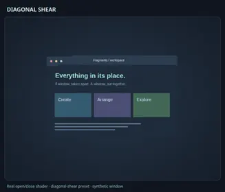 Diagonal Shear