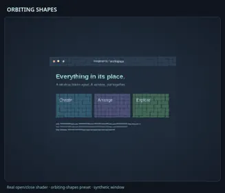 Orbiting Shapes
