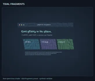 Tidal Fragments