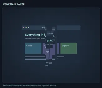 Venetian Sweep