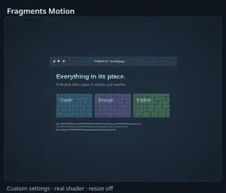 Profile Fragments Motion
