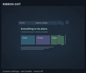 Profile Ribbon Exit
