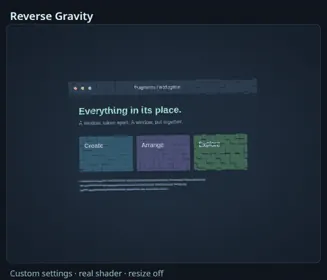 Recipe Reverse Gravity