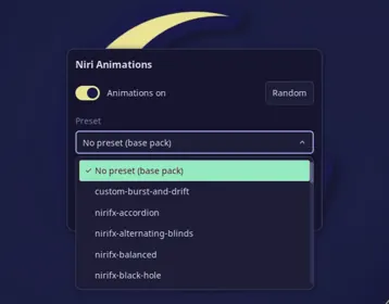 Workflow Noctalia
